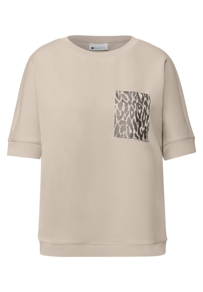 T-Shirt mit Leo-Brusttasche