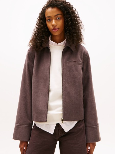TJW ZIP FRONT WOOL JACKET