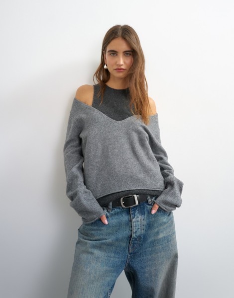 TSYASMIN LS O-NECK KNITTED JUMPER KNT