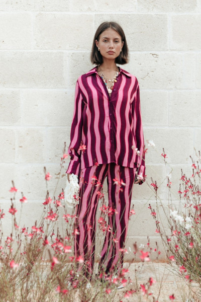 Melody Striped Straight Pants