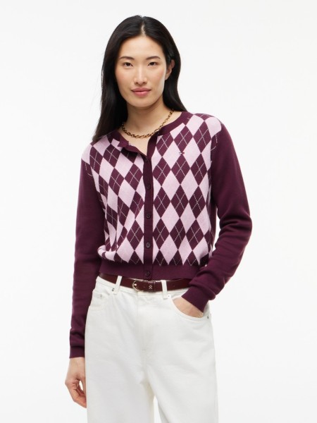 TJW ESS CREW CARDIGAN ARGYLE EXT