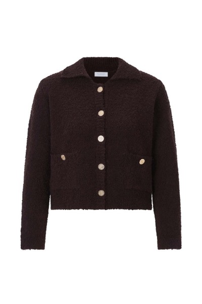 Boucle Cardi with Collar