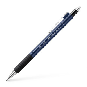 Faber-Castell 134751 Druckbleistift Grip 1347, 0.7 mm, navy blue