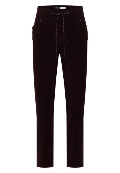 Mid Waist Slim Leg Hose im Casual Fit