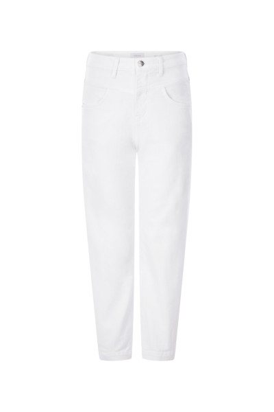 slouchy white denim organic