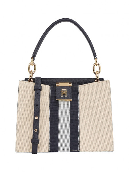 TH HER MINI TOTE CANVAS STRIPE