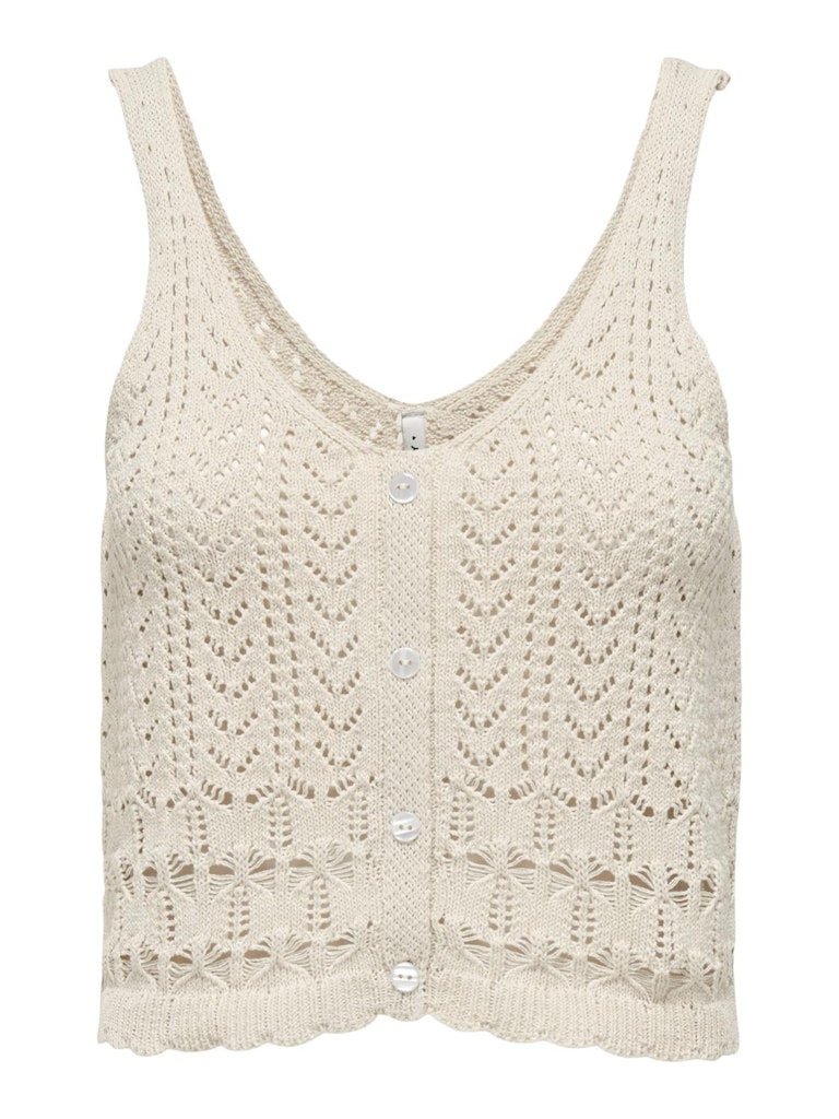 Onlsunny Sl Pointelle Top Knt Pumice Stone main image 1
