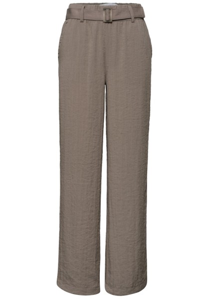 Wide Leg Hose mit Gürtel im Casual Fit