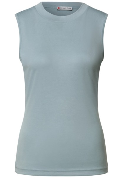 Silk-Look Rippstruktur-Top