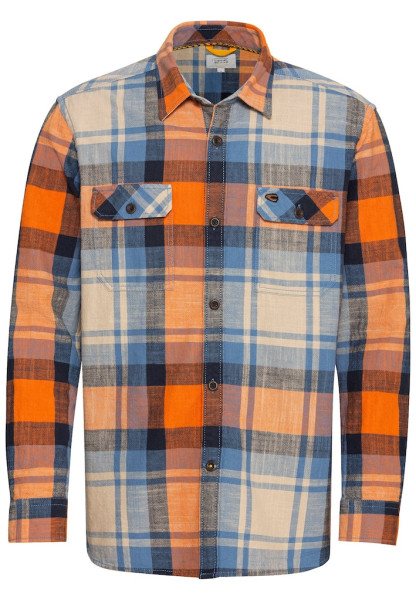 Kariertes Hemd aus reiner Baumwolle