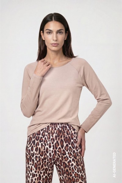 Basic-Langarmshirt