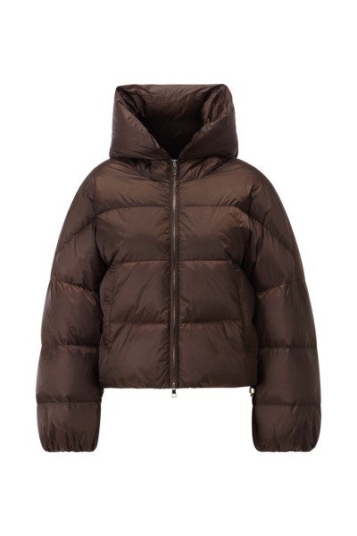 Cropped Shiny Oversize Puffer Jacket