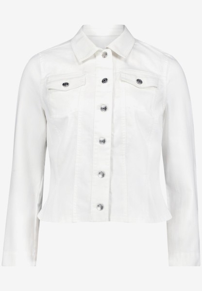 Jeansjacke tailliert mit Knopfleiste