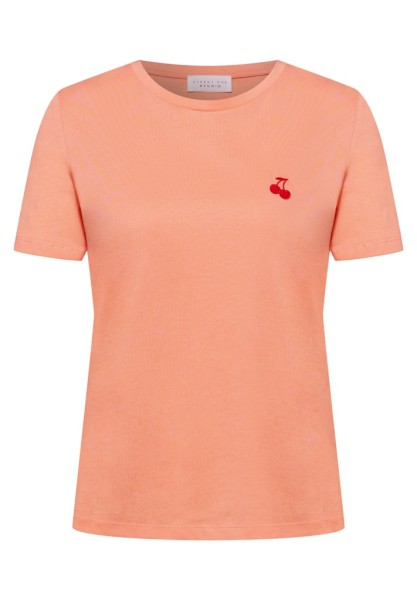 T-Shirt mit Rundhals und Stickerei