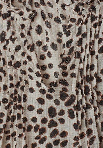 3/4-Arm Bluse mit Split Neck und Print