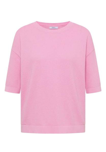 Kurzarm Pullover mit Struktur
