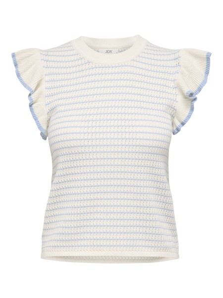 JDYCARICE S/L FRILL PULLOVER KNT NOOS