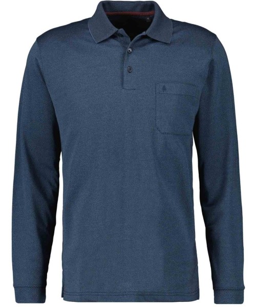 Softknit-Poloshirt "Fishnet", Langarm