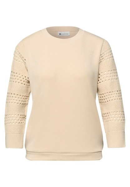 Shirt mit Lochmuster-Ärmeln