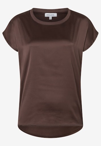 T-Shirt mit Satinfront