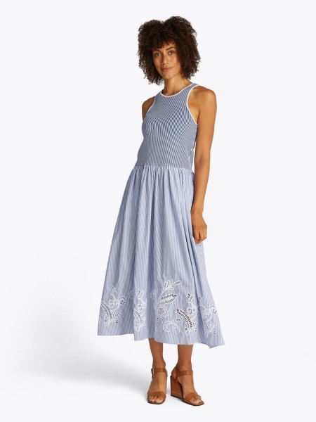 BRODERIE ANGLAISE N/S LONG DRESS