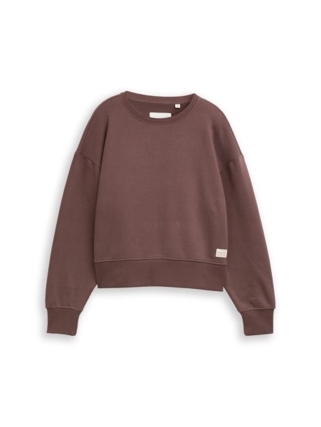 Basic Sweatshirt mit Badge