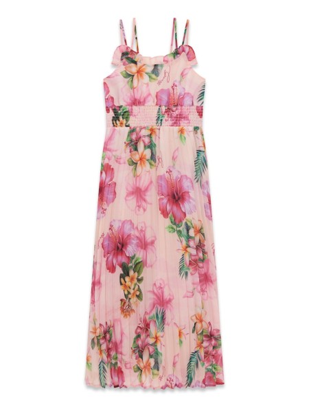 CHIFFON SL PLEATED DRESS