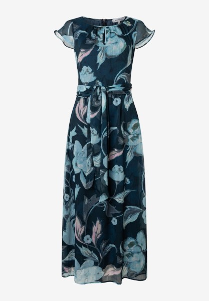 Maxi Chiffonkleid mit Flowerprint