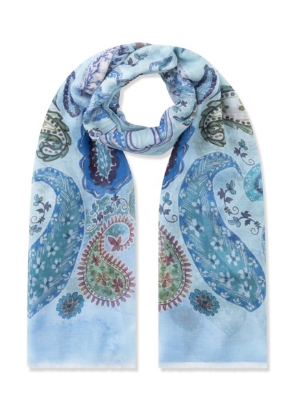 Schal aus hochwertiger Modal-Seide-Mischung mit Paisleymuster