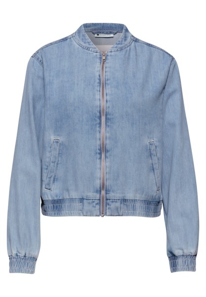Blouson im Denim-Look mit Taschen