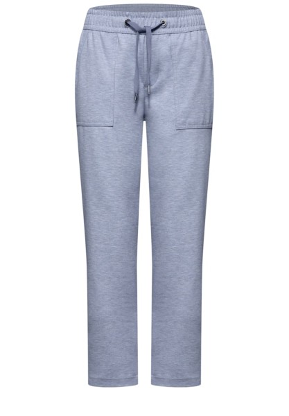 Mid Waist Slim Leg Hose mit Elastikbund