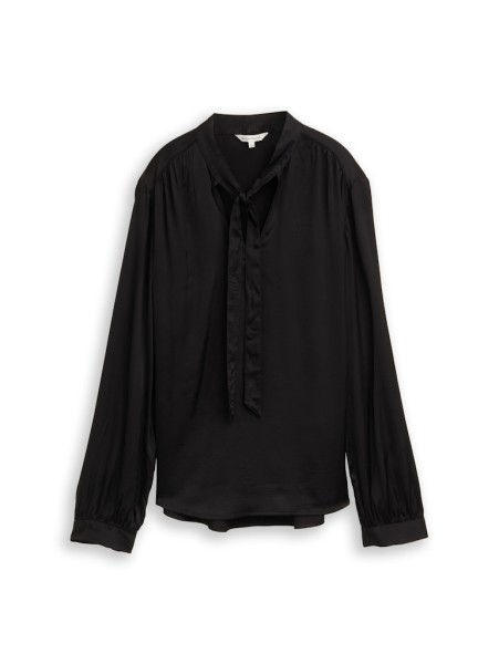 Bluse mit Schleifen-Kragen