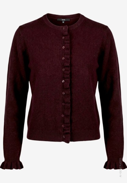 Strickjacke Damen mit Rüschen
