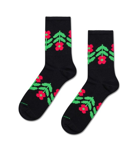 Flower Border Sneaker Sock
