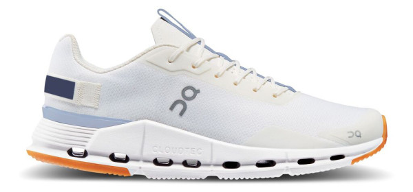 ON Damen Laufschuhe Cloudnova Form, White / Heather