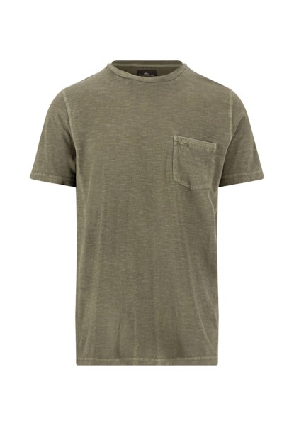 T-Shirt, garment dyed, pocket