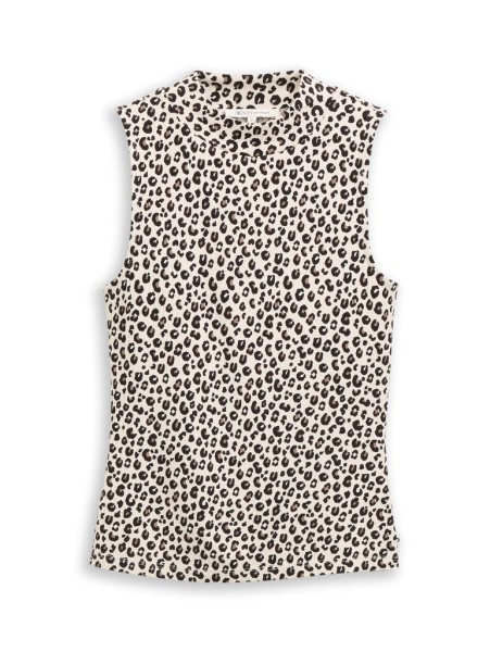 Slim Fit Top mit Stehkragen